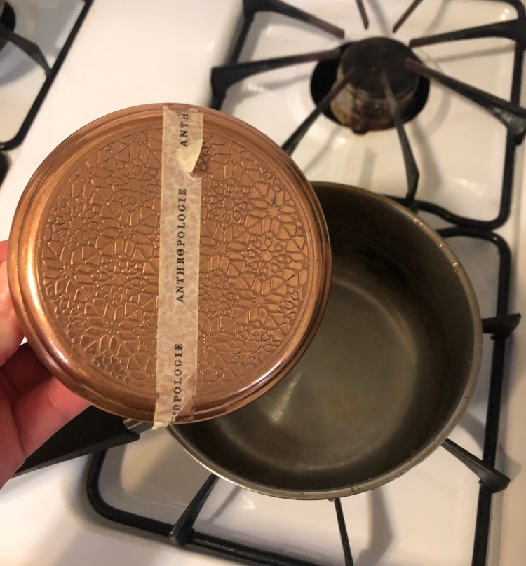 DIY How To Clean and Reuse Anthropologie Candles From Leftover Wax